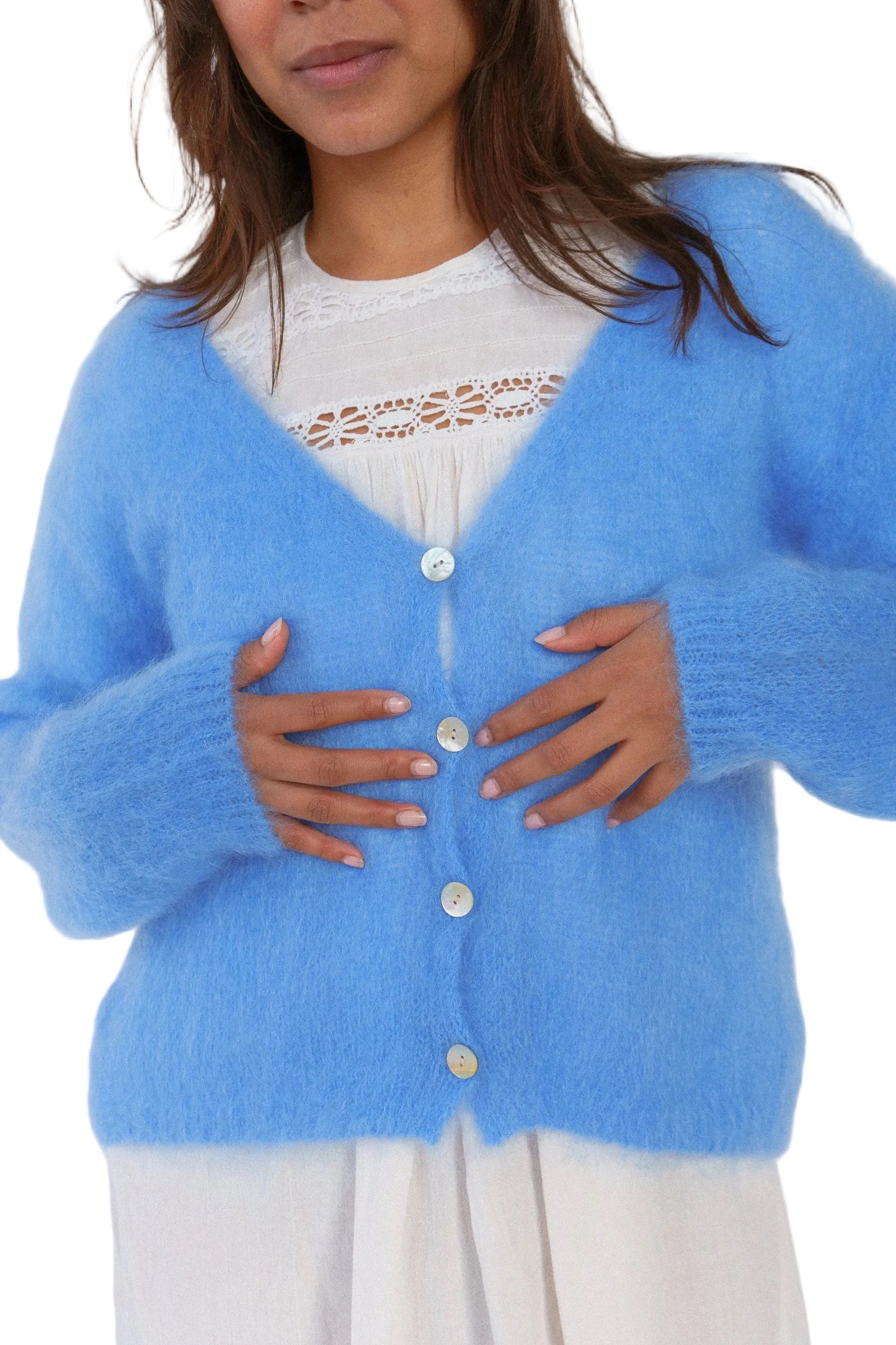 Cateline Cardigan | Lavender Blue