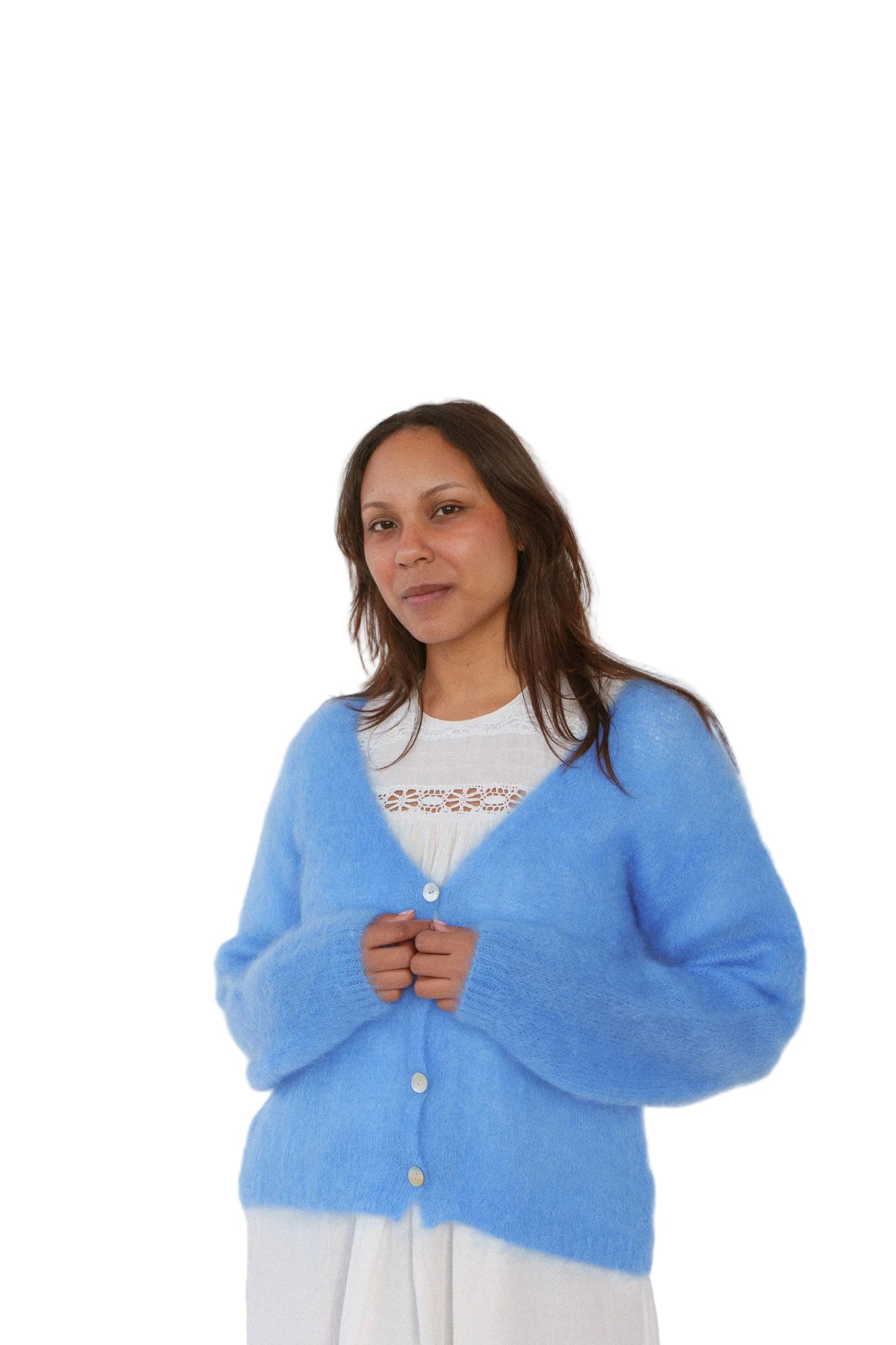 Cateline Cardigan | Lavender Blue